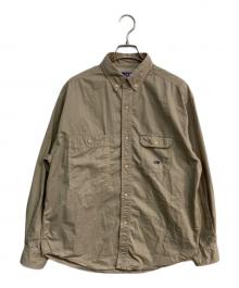 THE NORTHFACE PURPLELABEL（ザ・ノースフェイス パープルレーベル）の古着「Lightweight Twill B.D. Work Shirt」｜ベージュ