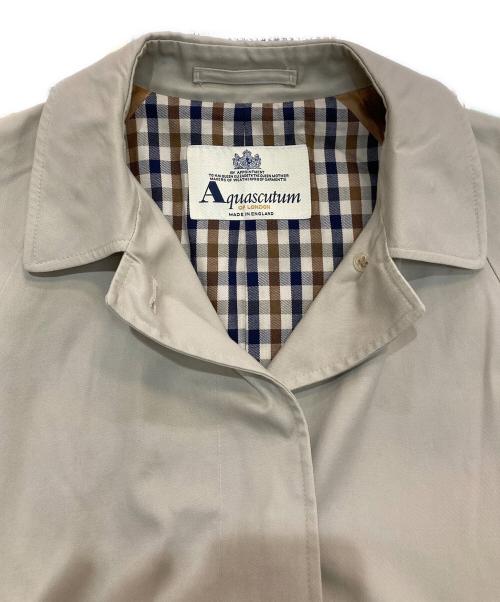 Aquascutum（アクアスキュータム）Aquascutum (アクアスキュータム) ステンカラーコート ベージュ サイズ:2Fの古着・服飾アイテム