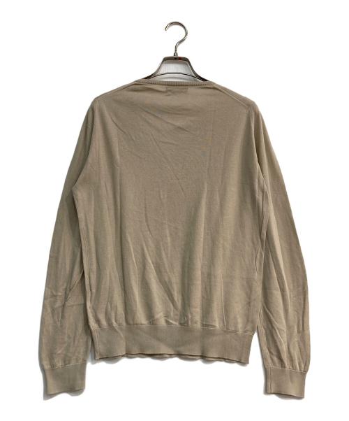 JOHN SMEDLEY（ジョンスメドレー）JOHN SMEDLEY (ジョンスメドレー) クルーネックニット ベージュ サイズ:Sの古着・服飾アイテム