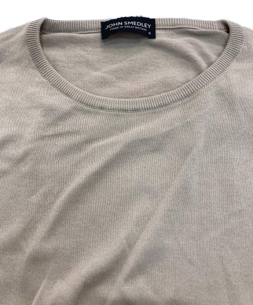 JOHN SMEDLEY（ジョンスメドレー）JOHN SMEDLEY (ジョンスメドレー) クルーネックニット ベージュ サイズ:Sの古着・服飾アイテム