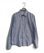 Frank&Eileenフランクアンドアイリーン）の古着「LUKE ストライプシャツ」｜ブルー×ホワイト