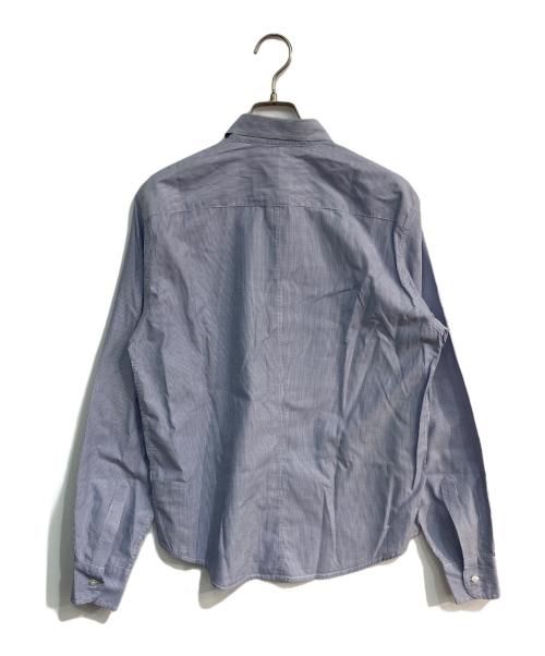 Frank&Eileen（フランクアンドアイリーン）Frank&Eileen (フランクアンドアイリーン) LUKE ストライプシャツ ブルー×ホワイト サイズ:XSの古着・服飾アイテム