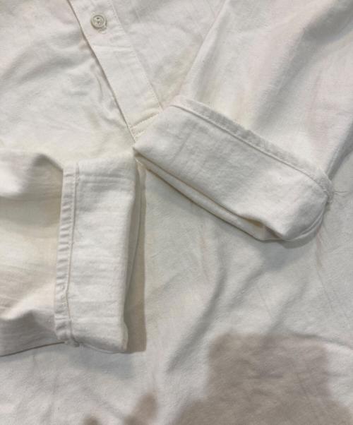 Russian military（ロシア ミリタリー）Russian military (ロシア ミリタリー) Henry neck Sleeping shirt　70s ホワイト サイズ:50-4の古着・服飾アイテム