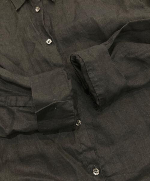 SCENTOF（セントオブ）SCENTOF (セントオブ) AP STUDIO (エーピーストゥディオ) リネンオーバーシャツ ブラック サイズ:Freeの古着・服飾アイテム