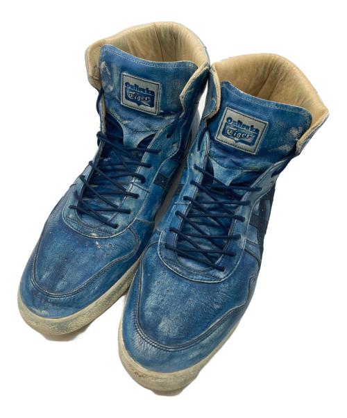 Onitsuka Tiger（オニツカタイガー）Onitsuka Tiger (オニツカタイガー) ハイカットスニーカー ブルー サイズ:26cmの古着・服飾アイテム