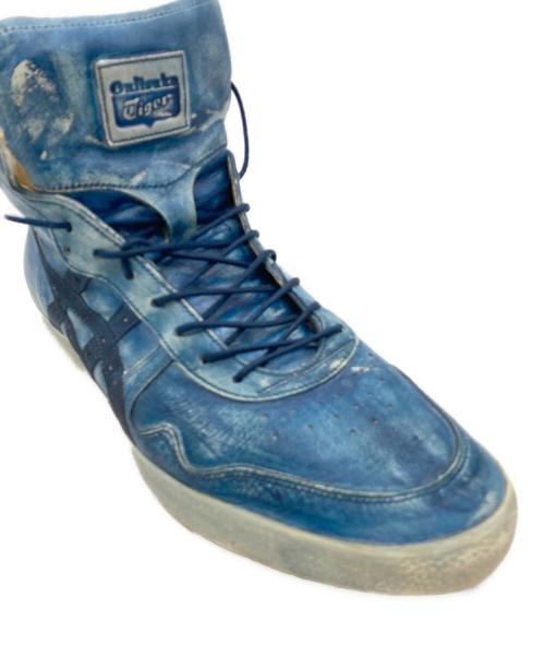 Onitsuka Tiger（オニツカタイガー）Onitsuka Tiger (オニツカタイガー) ハイカットスニーカー ブルー サイズ:26cmの古着・服飾アイテム