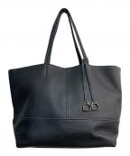 SOMESソメス）の古着「レザートートバッグ」｜ブラック