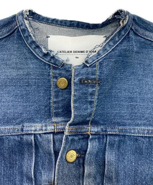 L'ATELIER DENIME D` IENA（イエナ）L'ATELIER DENIME D` IENA (イエナ) リメイクルーズデニムブルゾン　20011900542010 インディゴ サイズ:38の古着・服飾アイテム