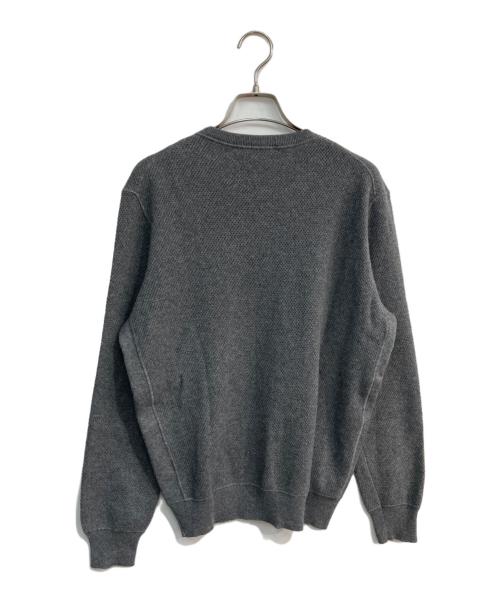 ERMENEGILDO ZEGNA（エルメネジルド・ゼニア）ERMENEGILDO ZEGNA (エルメネジルド・ゼニア) カシミヤシルククルーネックニット グレー サイズ:50の古着・服飾アイテム