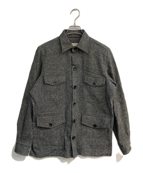 Errico Formicola（エリコフォルミコラ）Errico Formicola (エリコフォルミコラ) ウールシャツジャケット　イタリア製　92-207-05-092089 グレー サイズ:46の古着・服飾アイテム