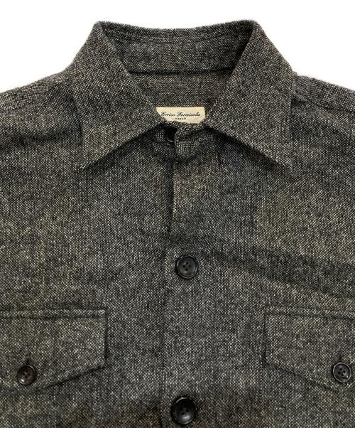Errico Formicola（エリコフォルミコラ）Errico Formicola (エリコフォルミコラ) ウールシャツジャケット　イタリア製　92-207-05-092089 グレー サイズ:46の古着・服飾アイテム