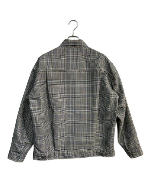 Mr.Gentleman（ミスタージェントルマン）Mr.Gentleman (ミスタージェントルマン) グレンチェックブルゾン　MGM-OT18 グレー サイズ:Mの古着・服飾アイテム