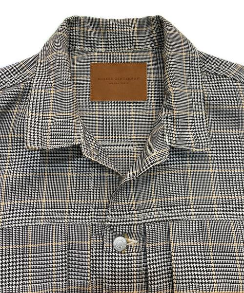 Mr.Gentleman（ミスタージェントルマン）Mr.Gentleman (ミスタージェントルマン) グレンチェックブルゾン　MGM-OT18 グレー サイズ:Mの古着・服飾アイテム