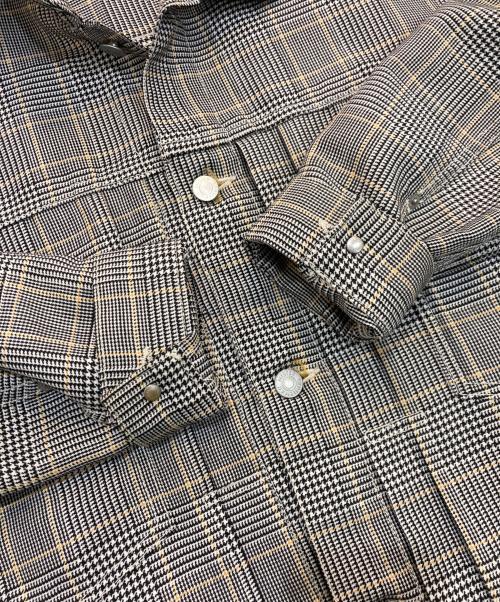 Mr.Gentleman（ミスタージェントルマン）Mr.Gentleman (ミスタージェントルマン) グレンチェックブルゾン　MGM-OT18 グレー サイズ:Mの古着・服飾アイテム