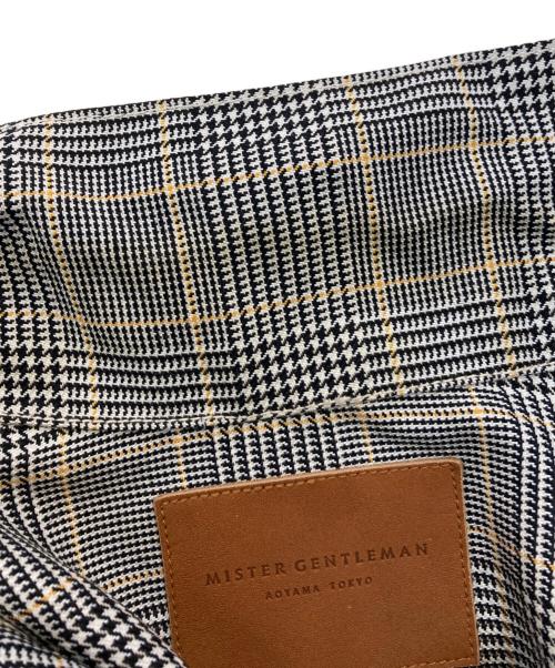 Mr.Gentleman（ミスタージェントルマン）Mr.Gentleman (ミスタージェントルマン) グレンチェックブルゾン　MGM-OT18 グレー サイズ:Mの古着・服飾アイテム