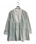 MACPHEE（マカフィー）の古着「パッチワークシャーティング チュニックシャツ　12-01-42-01207」｜ホワイト×グリーン