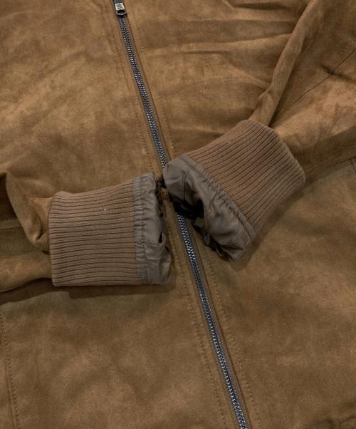 BANANA REPUBLIC（バナナリパブリック）BANANA REPUBLIC (バナナリパブリック) ヴィーガンスエード ボンバー ジャケット ブラウン サイズ:Sの古着・服飾アイテム