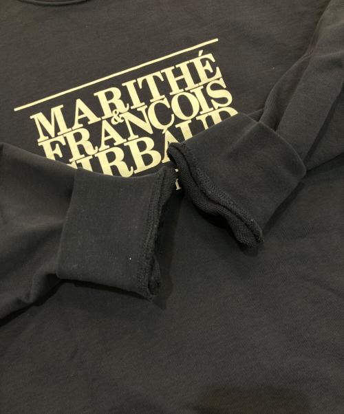 MARITHE+FRANCOIS GIRBAUD（マリテフランソワジルボー）MARITHE+FRANCOIS GIRBAUD (マリテフランソワジルボー) W CLASSIC LOGO CROP SWEATSHIRT　1MG23CSW101 ネイビー サイズ:Lの古着・服飾アイテム
