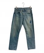 LEVI'S VINTAGE CLOTHINGリーバイス ビンテージ クロージング）の古着「1947 501XXデニムパンツ　エイジング加工 BIG E 赤耳 ROYAL FLUSH　47501-0220」｜インディゴ