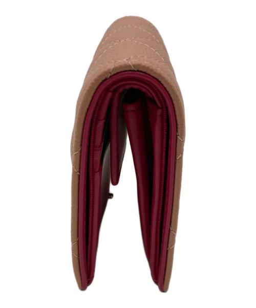 CHANEL（シャネル）CHANEL (シャネル) マトラッセ ココマーク スモール ウォレット ピンクの古着・服飾アイテム