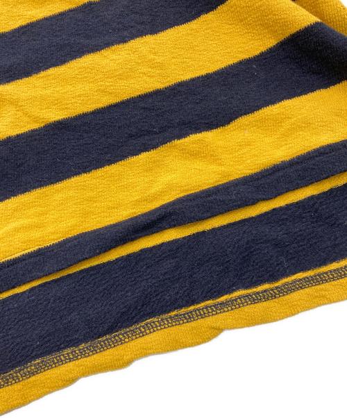 stussy（ステューシー）stussy (ステューシー) ラガーシャツ イエロー×ブラック サイズ:Sの古着・服飾アイテム