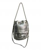 J&M DAVIDSONジェイ＆エム デヴィッドソン）の古着「フリンジカーニバル スタッズ2WAYショルダーバッグ」｜シルバー