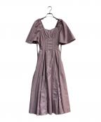 HER LIP TOハーリップトゥ）の古着「All Day Long Pleated Dress　1221305029」｜ピンク