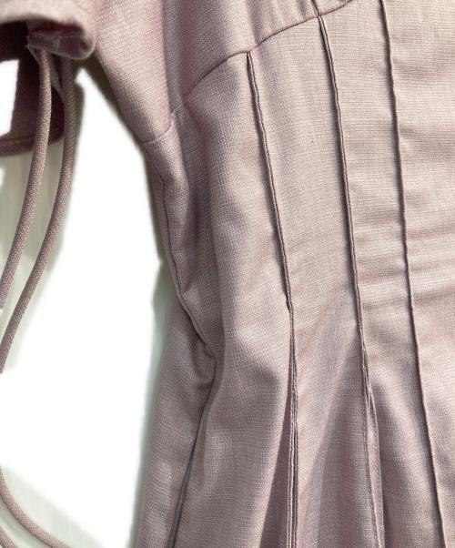 HER LIP TO（ハーリップトゥ）HER LIP TO (ハーリップトゥ) All Day Long Pleated Dress　1221305029 ピンク サイズ:Mの古着・服飾アイテム