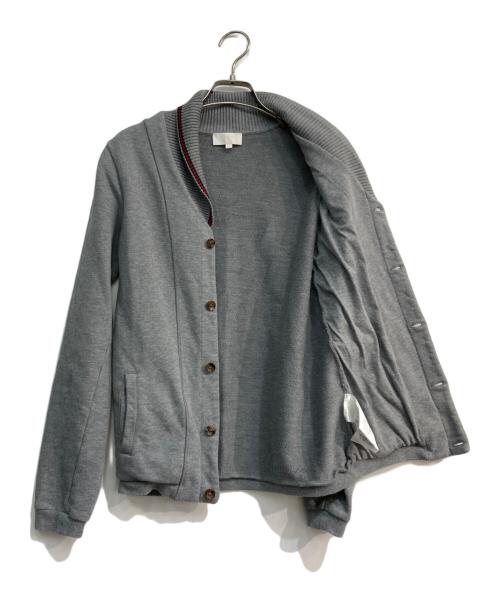 GUCCI（グッチ）GUCCI (グッチ) ショールカラーカーディガン　キッズ展開ライン　387782 X5505 グレー サイズ:12の古着・服飾アイテム