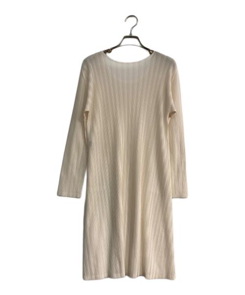 PLEATS PLEASE（プリーツプリーズ）PLEATS PLEASE (プリーツプリーズ) プリーツワンピース　PP13-FH356 アイボリー サイズ:3の古着・服飾アイテム