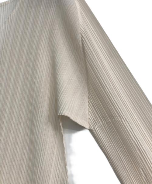 PLEATS PLEASE（プリーツプリーズ）PLEATS PLEASE (プリーツプリーズ) プリーツワンピース　PP13-FH356 アイボリー サイズ:3の古着・服飾アイテム