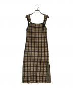 TOGA ARCHIVESトーガアーカイブス）の古着「ノースリーブニットワンピース　TA71-XH020」｜ブラウン