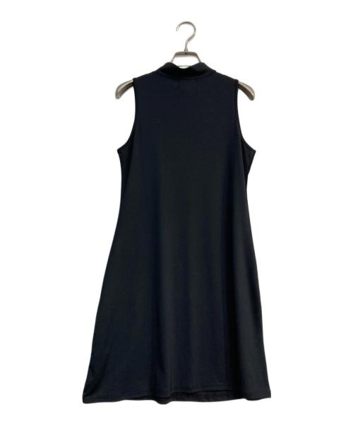 FENDI JEANS（フェンディ ジーンズ）FENDI jeans (フェンディ ジーンズ) 刺繍ロゴノースリーブワンピース ブラック サイズ:US10の古着・服飾アイテム