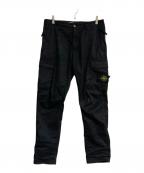 STONE ISLANDストーンアイランド）の古着「ストレッチコットンギャバジンガーメントダイカーゴパンツ　TYPE RE-T　771530410」｜ブラック
