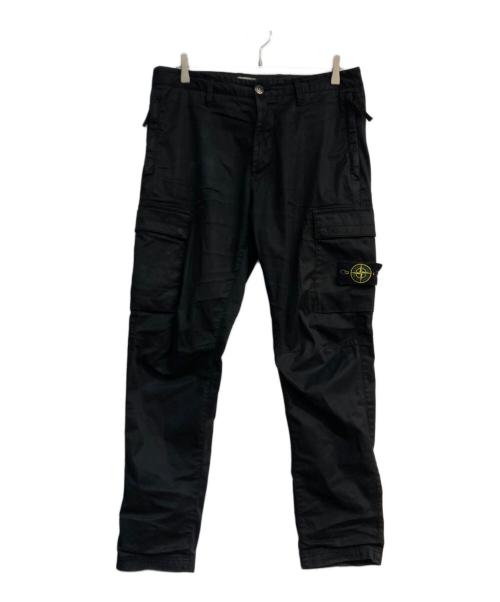 STONE ISLAND（ストーンアイランド）STONE ISLAND (ストーンアイランド) ストレッチコットンギャバジンガーメントダイカーゴパンツ　	TYPE RE-T　771530410 ブラック サイズ:32の古着・服飾アイテム