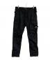 STONE ISLAND（ストーンアイランド）の古着「ストレッチコットンギャバジンガーメントダイカーゴパンツ　	TYPE RE-T　771530410」｜ブラック