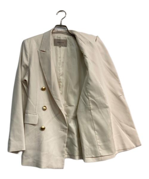 JUSGLITTY（ジャスグリッティー）JUSGLITTY (ジャスグリッティー) ダブル釦ジャケット アイボリー サイズ:2の古着・服飾アイテム