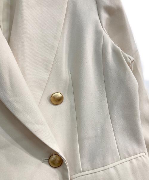 JUSGLITTY（ジャスグリッティー）JUSGLITTY (ジャスグリッティー) ダブル釦ジャケット アイボリー サイズ:2の古着・服飾アイテム