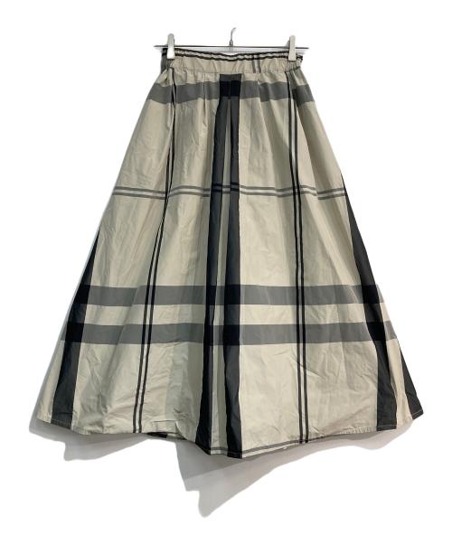 BARNEYS NEWYORK（バーニーズ・ニューヨーク）BARNEYS NEWYORK (バーニーズ・ニューヨーク) ナイロンスカート グレー サイズ:FREEの古着・服飾アイテム