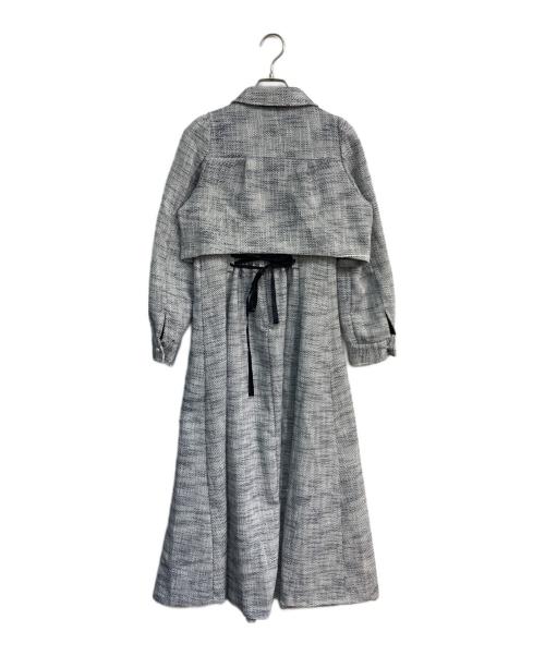 And Couture（アンドクチュール）And Couture (アンドクチュール) ライトツイードジャケット＋ワンピースセット　09-2315500166 ホワイト×ネイビー サイズ:38の古着・服飾アイテム