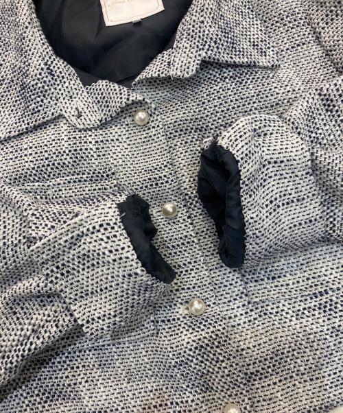 And Couture（アンドクチュール）And Couture (アンドクチュール) ライトツイードジャケット＋ワンピースセット　09-2315500166 ホワイト×ネイビー サイズ:38の古着・服飾アイテム