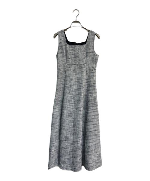 And Couture（アンドクチュール）And Couture (アンドクチュール) ライトツイードジャケット＋ワンピースセット　09-2315500166 ホワイト×ネイビー サイズ:38の古着・服飾アイテム