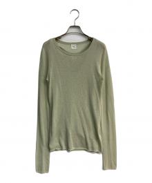 IENA（イエナ）の古着「レイヤードシアーニットセット　24SS　24080900338010」｜グリーン
