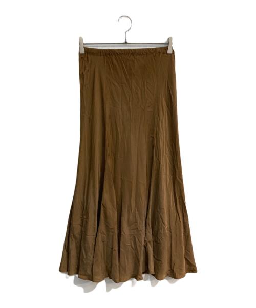Plage（プラージュ）Plage (プラージュ) Fibril ギャザーロングスカート　21060922108010 ブラウン サイズ:36の古着・服飾アイテム