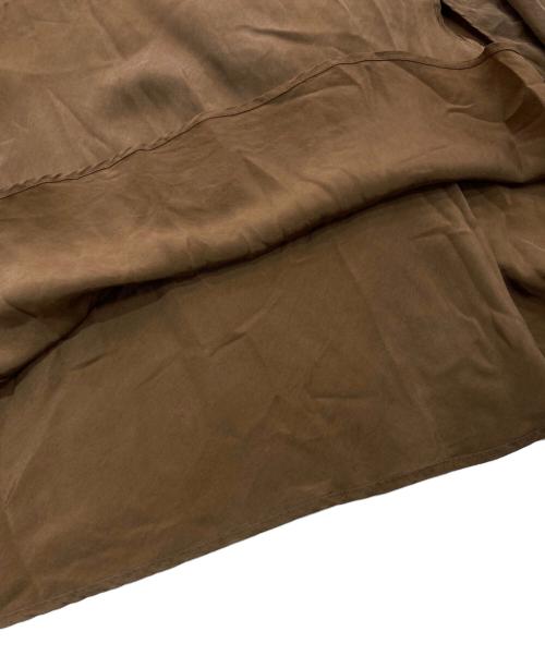 Plage（プラージュ）Plage (プラージュ) Fibril ギャザーロングスカート　21060922108010 ブラウン サイズ:36の古着・服飾アイテム