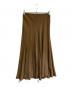 Plage（プラージュ）の古着「Fibril ギャザーロングスカート　21060922108010」｜ブラウン