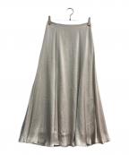 Plageプラージュ）の古着「Satin マーメイドスカート　23060922303030」｜ベージュ