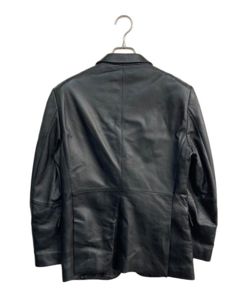 BURBERRY BLACK LABEL（バーバリーブラックレーベル）BURBERRY BLACK LABEL (バーバリーブラックレーベル) ラムレザー2Bテーラードジャケット　D1E72-415-09 ブラック サイズ:Sの古着・服飾アイテム