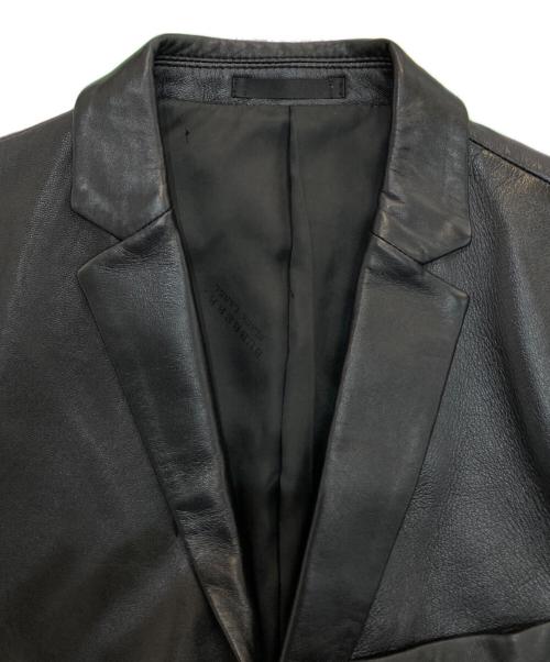 BURBERRY BLACK LABEL（バーバリーブラックレーベル）BURBERRY BLACK LABEL (バーバリーブラックレーベル) ラムレザー2Bテーラードジャケット　D1E72-415-09 ブラック サイズ:Sの古着・服飾アイテム