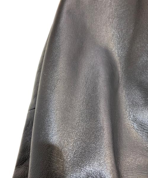 BURBERRY BLACK LABEL（バーバリーブラックレーベル）BURBERRY BLACK LABEL (バーバリーブラックレーベル) ラムレザー2Bテーラードジャケット　D1E72-415-09 ブラック サイズ:Sの古着・服飾アイテム